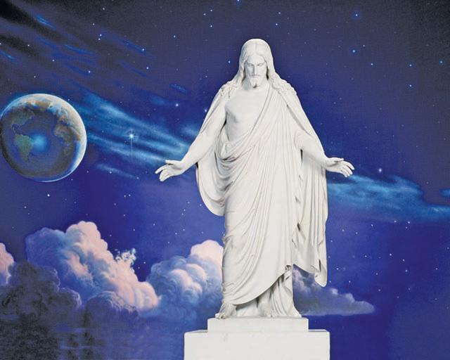 Christus statue at temple square