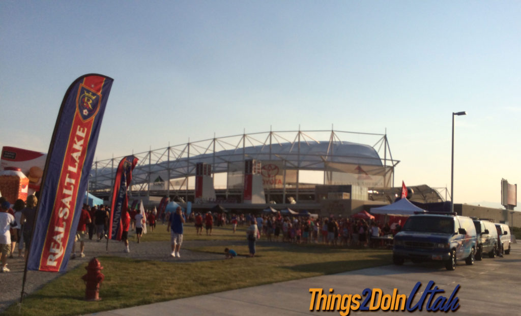 Rio Tinto Stadium where Real Salt Lake plays