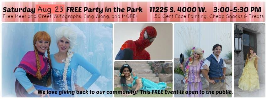 free princess party utah