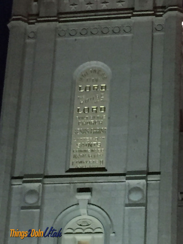 salt lake temple - holiness to the Lord