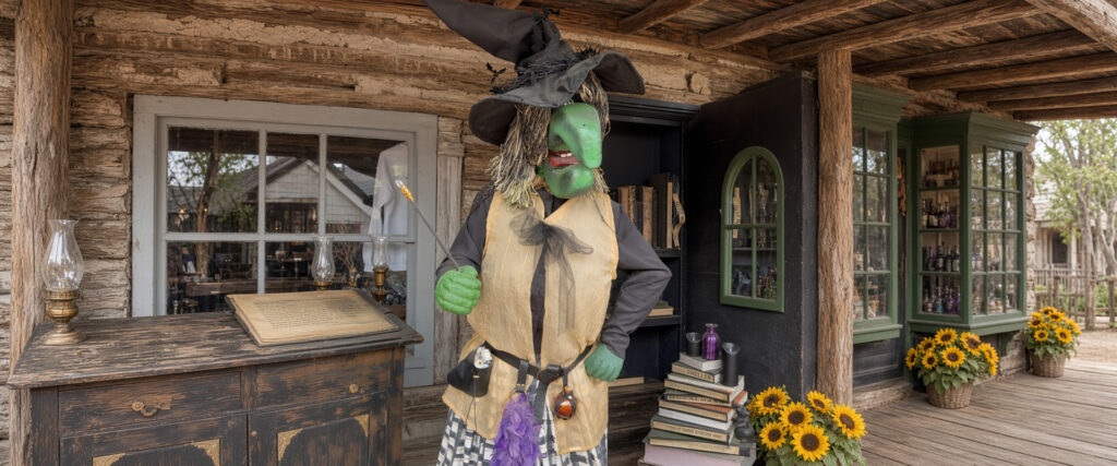 Witch at Gardner Village, West Jordan Utah. Utah Halloween